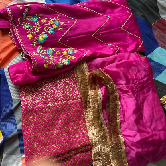 punjab plazo hot pink it’s brand new suit - Picture 2 of 4